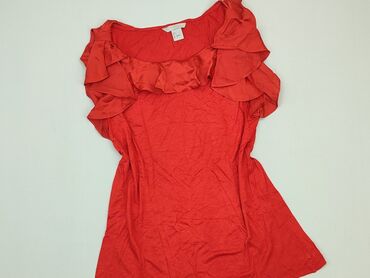 czerwona bluzki na impreze: Blouse, H&M, S (EU 36), condition - Very good