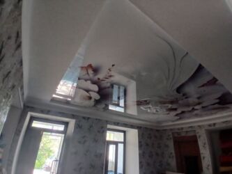 Натяжной потолок: Натяжной потолок 3D потолки, Глянцевое, Матовое Бесплатный замер, Монтаж, Бесплатная консультация — 3