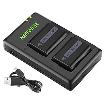 video registor: Neewer NP-FW50 İkili Batareya və USB Adapter Dəsti Sony NEX, Alpha — 1