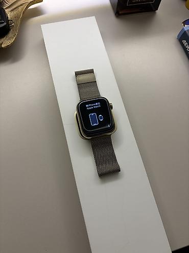ремни для эпл вотч: Продам Apple Watch 7 45mm Gold Stainless Steel Корпус из нержавеющей — 1