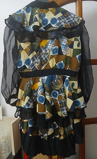 qara etek: Retro stildə qadın dəsti – pencək və ətək - Dizayn: mozaika/patchwork — 2
