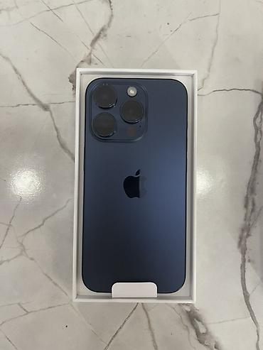 IPhone 15 Pro, Б/у, 256 ГБ, Синий, Коробка, 87 %
