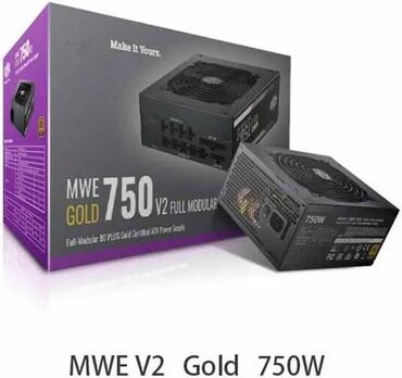 kompyuter hisseleri: Qida bloku Cooler Master, 750 W, İşlənmiş