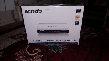 Modemlər və şəbəkə avadanlıqları: Tenda 16 port switch Desktop.
10/100m
islekdir.Cuzi endrm var