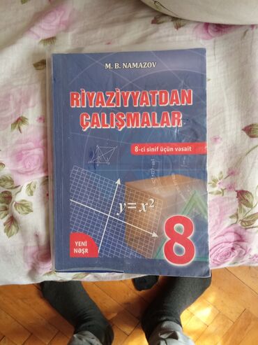 Kitablar, jurnallar, CD, DVD: 8ci sınıf m.b namazov riyaziyyatdan çalışmalar kitabı satilir tecili