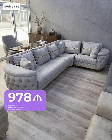 kunc divan mebelleri: Künc Divan – Konforto Mebel - Ölçü: 300 × 200 sm - Dizayn: L-şəkilli — 1