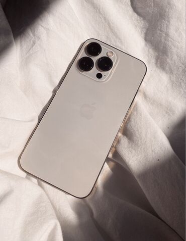 сколько стоит техно пова 5: IPhone 13 Pro, Колдонулган, 128 ГБ, White Titanium, Коргоочу айнек, Кабель, Куту, 78 %
