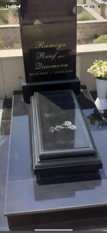 Başqa xidmətlər: Hər növ Qəbir başları, Mezar daslari ucuz ve kefiyyetli hazırlanması — 18