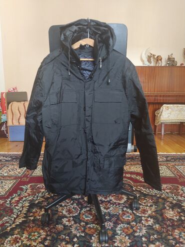 jaket kişi: Gödəkçə 2XL (EU 44), 3XL (EU 46), rəng - Qara