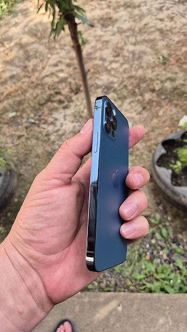 Apple iPhone: IPhone 12 Pro, Б/у, 128 ГБ, Pacific Blue, Защитное стекло, Чехол, 68 % — 3