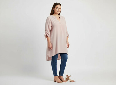 eleganckie bluzki z dłuższym tyłem: New Collection, Women`s dress, size 2XL