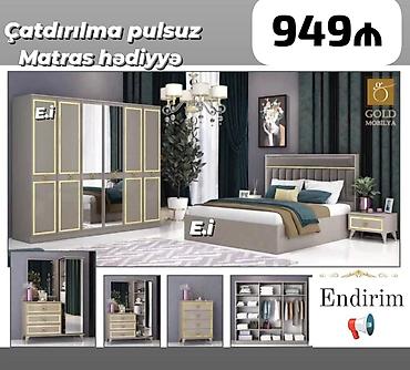 *Yataq dəsti / Yataq otağı mebeli* ✔️Rəng seçimi var *🎁Matras