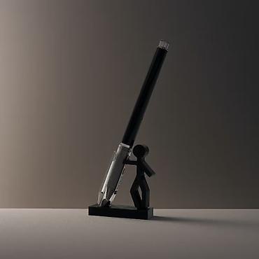 Qələm qabları: Qələm Tutacağı – Masaüstü Aksessuar - Dizayn: Minimalist, mat — 14