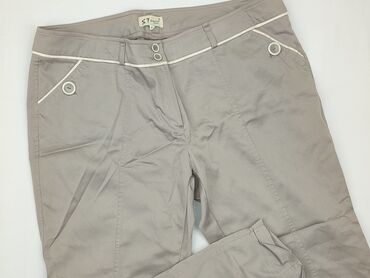 spodnie materiałowe damskie duże rozmiary: Material trousers, 3XL (EU 46), condition - Very good