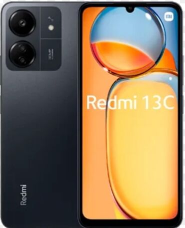 водонепроницаемый телефон: Xiaomi, Redmi 13C, Б/у, 256 ГБ, цвет - Черный, 2 SIM