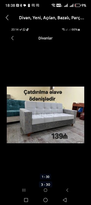 Divanlar: Divan, Yeni, Açılmayan, Bazasız, Nabuk, Ödənişli çatdırılma — 21