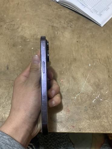 Apple iPhone: IPhone 14 Pro, Б/у, 128 ГБ, Deep Purple, Кабель, 78 % — 5