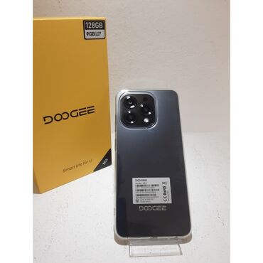 телефон сокулук: DOOGEE, N55, Жаңы, 128 ГБ, түсү - Кара, 2 SIM