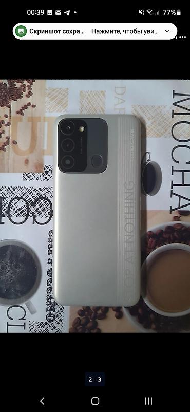 Tecno Spark, 64 GB, rəng - Gümüşü, Barmaq izi