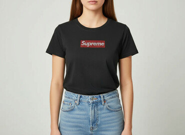 t shirty design maker: Supreme, Футболка жіноча, розмір S