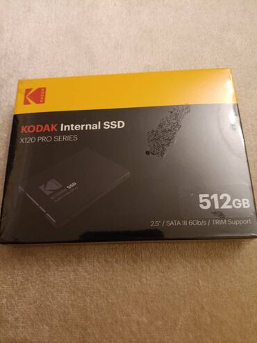 Sərt disklər (HDD): Daxili SSD disk 512 GB, 2.5", Yeni