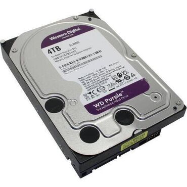внешние жесткие диски от 500 гб до 1 тб: Жесткий диск 3.5" Western Digital Purple 4 Тб WD40PURX SATA 6Gb/s