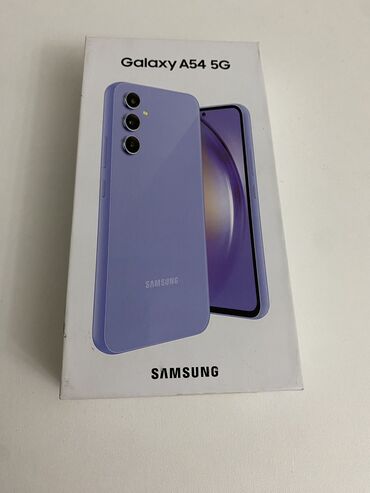 берекет грант телефон: Samsung Galaxy A54 5G, Жаңы, 256 ГБ, түсү - Көк, 2 SIM, eSIM