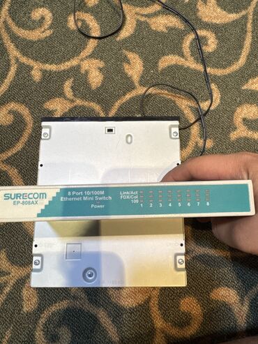 hava ile internet: 8 Port Ethernet ücün Switch Her porta 100Mbit internet Fast Ethernetle
