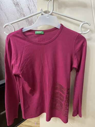 T-shirts: Benetton, Crop top, Long sleeve, 152-158