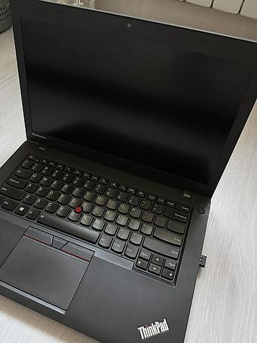 notebook satilir: Lenovo ThinkPad T450 noutbuk Üzərində mişka adapter və çanta ilə — 1