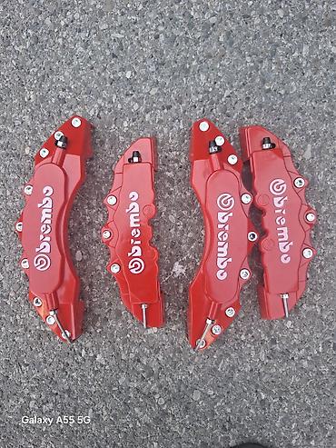 Kolpaklar: Məhsul: Brembo üslublu qırmızı kaliper qapaqları (4 ədəd set) - Rəng — 1