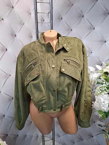 original torba: Ženska jakna od veštačke brušene kože (softerski/suede efekat) - — 2