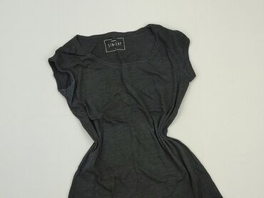 czarne eleganckie t shirty: T-shirt, SinSay, S (EU 36), condition - Good