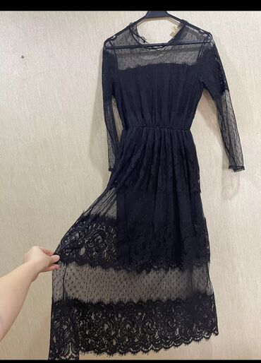 ткань бязь: Коктейльное платье, Миди, M (EU 38)