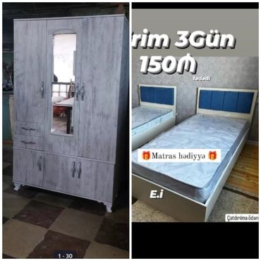 Yataq otağı dəstləri: Təknəfərlik çarpayı, Dolab, Yeni -da lalafo.az — 14 Yataq otağı dəstləri: Təknəfərlik çarpayı, Dolab, Yeni — 14