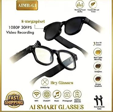 умные очки с камерой: AI SMART GLASSES AIMB-G1 — умные очки с камерой и аудио Ключевые — 1