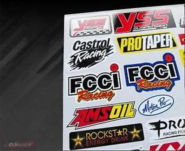 Delovi za motocikle: Nalepnice za motore Sponzori Castrol rockstar komplet-2503 📌 Opis — 9