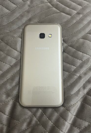 50azn telefon: Samsung Galaxy A3 2017, 16 GB, rəng - Qızılı, Barmaq izi