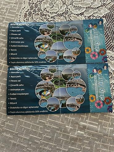 Digər xidmətlər: Aquapark Complex – Giriş Bileti Biletə daxildir: - Hovuzlar - Aqua — 1