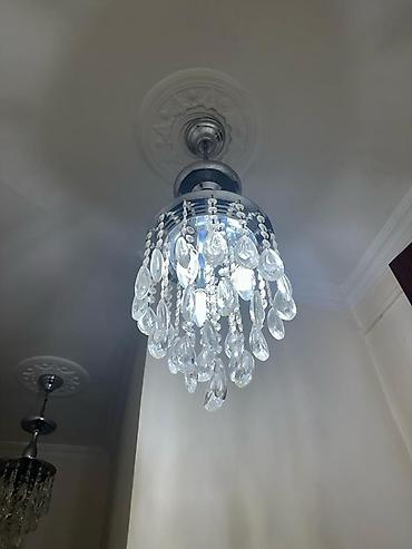 İşıqlandırma: Çılçıraq, 10 və daha çox lampa, Şüşə — 1
