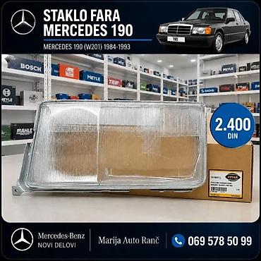 Farovi: STAKLO FARA MERCEDES 190 FAR LAJSNA ISPOD FARA METLICA FARA | Far — 1