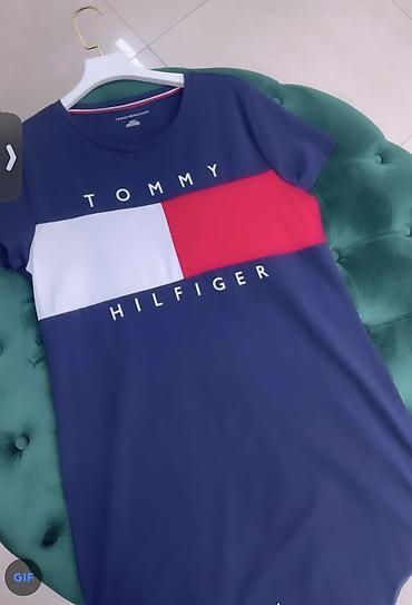 tommy helfiger: Платье футболка на лето Tommy Hilfiger хлопок платье с коротким — 2