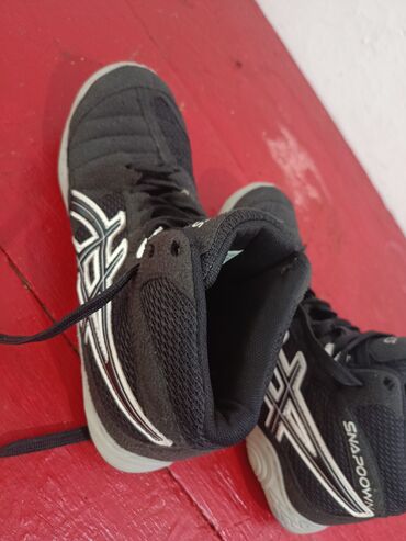 тактические берцы: Кроссовки ASICS Snapdown (борцовки/рестлинг). - Цвет: черный с белыми