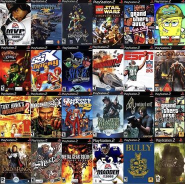 sony ps2 oyunları: PS2/PS1/MP3/MP4 lerin yazılması keyfiyyətli şəkildə ünvan:qala
