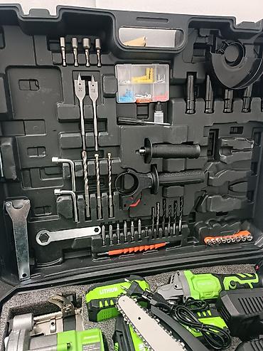 Наборы электроинструментов: Многофункциональный набор аккумуляторного электроинструмента 21V — 11