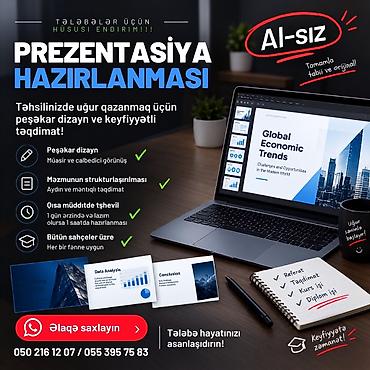 🎓 TƏQDİMAT HAZIRLANMASI TƏLƏBƏLƏR ÜÇÜN HÜSUSİ ENDİRİM Universitet lalafo.az -da 🎓 TƏQDİMAT HAZIRLANMASI TƏLƏBƏLƏR ÜÇÜN HÜSUSİ ENDİRİM Universitet