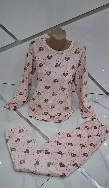 Pidžame: Ženske svetleće pidžame – komplet majica dugih rukava i donji deo — 13