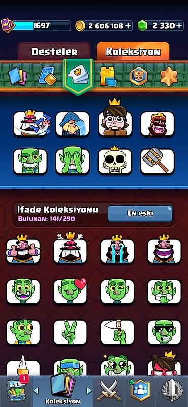 İncəsənət və kolleksiyalar: Clash royale hesabı. Hesabda 2 milyon altın və 2 min elmas var — 10