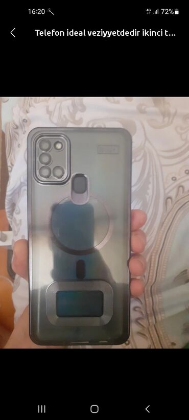 telfon samsunq: Samsung Galaxy A21S, 32 GB, rəng - Göy, Barmaq izi, İki sim kartlı, Face ID