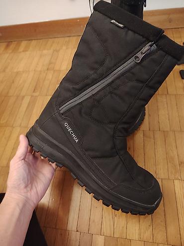 Čizme: Quechua zimske čizme SH100 U-Warm High Zip, muški model, crne. UG25 — 2